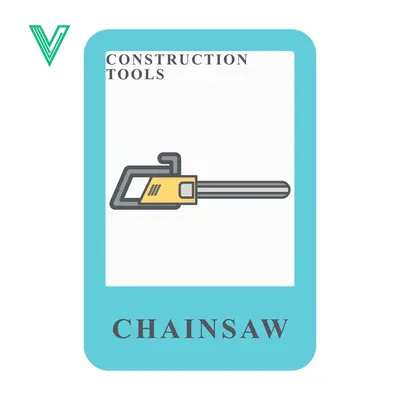 Illustration of a Chainsaw a Construction Tool