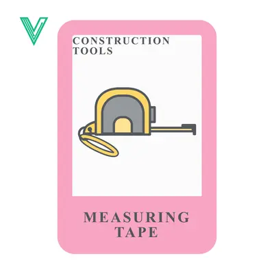 Illustration of a measuring tape a construction tool for accurate measurements