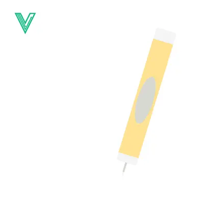 Aset premium populer: Minimalist Yellow Highlighter Pen Icon