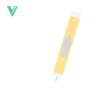 Simple Yellow pH Meter Icon for Scientific Measurement