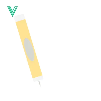 Aset desain premium: Yellow Marker Pen with Grey Oval Label Isolated on White Background