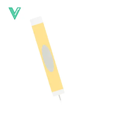 Aset desain premium: Yellow highlighter pen isolated on white background