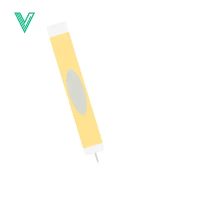 Aset premium populer: Yellow highlighter pen isolated on white background