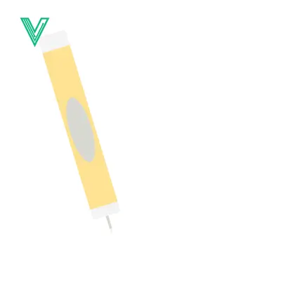 Aset premium populer: Yellow highlighter pen with gray oval marking