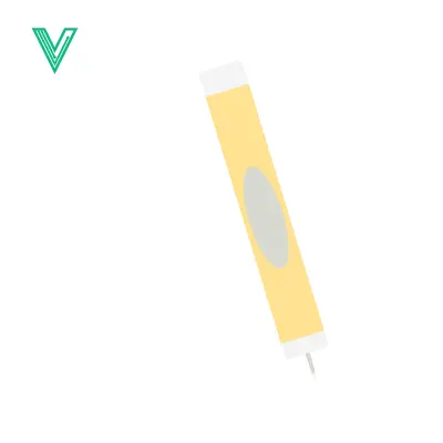 Premium design asset: Minimalist Yellow Marker with Gray Oval Accent