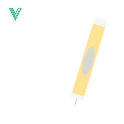 Aset desain premium: Yellow Highlighter Pen Isolated on White Background Minimalist Design