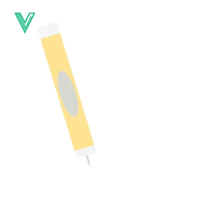Aset desain premium: Minimalist Yellow Highlighter Pen Icon