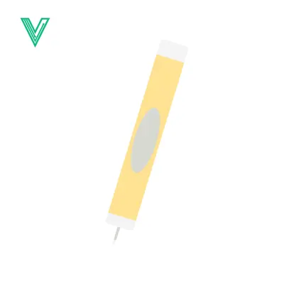 Aset desain premium: Simple Yellow Highlighter Pen Illustration