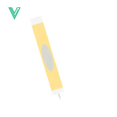 Yellow highlighter pen isolated on white background