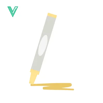 Yellow Crayon Drawing a Line on White Background