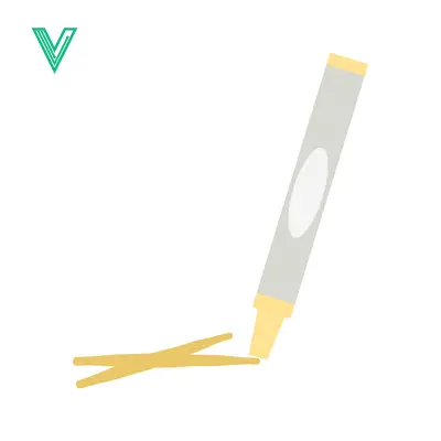 Aset desain premium: Yellow Marker Drawing a Line on White Background