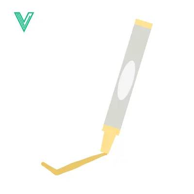 Aset premium populer: Stylized Illustration of a Yellow Highlighter Pen Marking a Line
