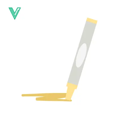 Aset desain premium: Yellow highlighter marker drawing a line on a white background