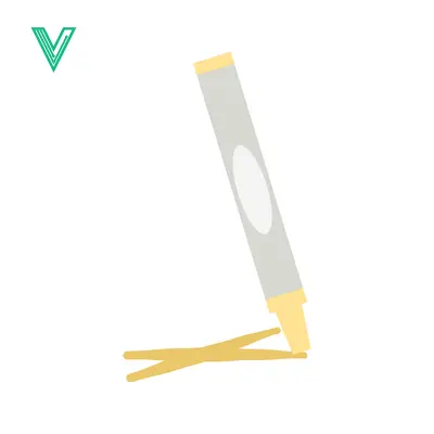 Aset desain premium: Minimalist Illustration of a Single Cigarette with Matches