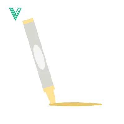 Yellow highlighter marker drawing a line on a white background