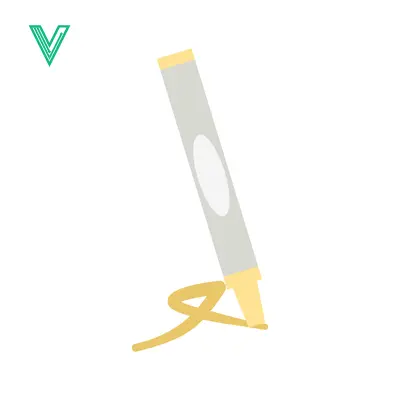 Minimalist Illustration of a Sealant Gun with Caulking Material