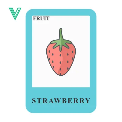 Illustration of a Strawberry Fruit for Educational Purposes