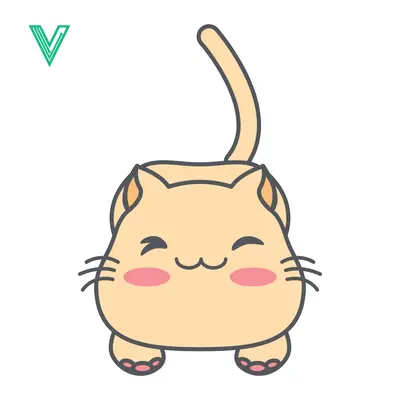 Cute Kawaii Cat Illustration