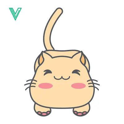 Cute Kawaii Cat Illustration