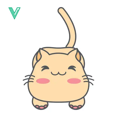 Cute Kawaii Cat Illustration