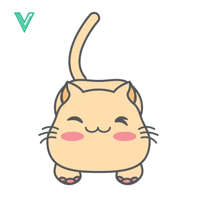 Cute Kawaii Cat Illustration