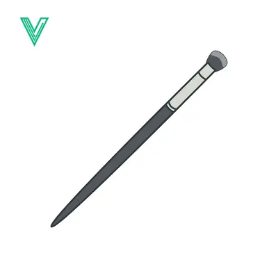 Illustration of a Single Makeup Brush for Cosmetics Application