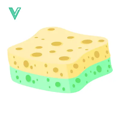 Cartoon Sponge for Cleaning Kitchen Surfaces
