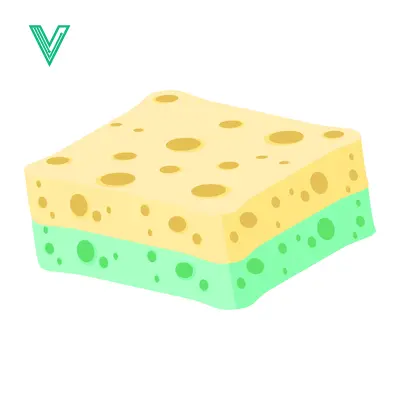 Kitchen Sponge for Cleaning Dishes and Surfaces