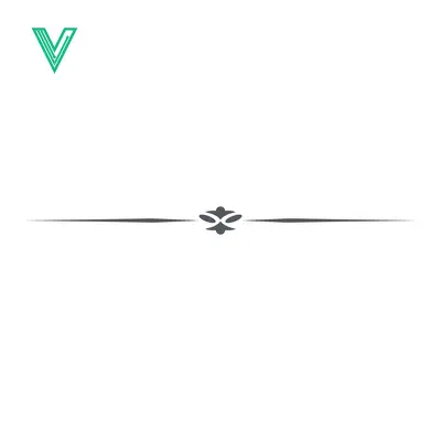 Elegant Decorative Line Divider with Floral Accent