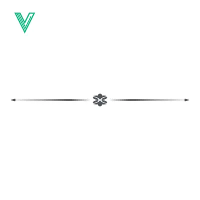 Aset desain premium: Elegant Decorative Line Divider with Ornate Centerpiece