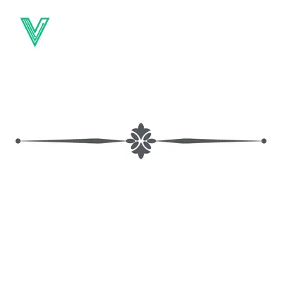 Elegant Decorative Line Divider with Fleur-de-lis Ornament