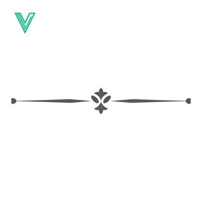 Elegant Fleur-de-lis Divider Line with Ornate Flourish