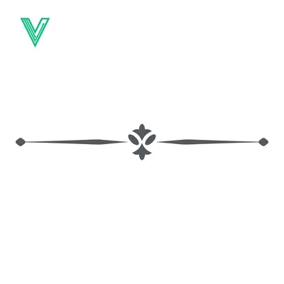Elegant Decorative Line Divider with Fleur-de-lis Ornament