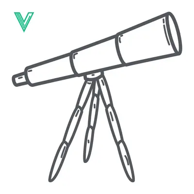 Hand Drawn Illustration of a Telescope on a Tripod