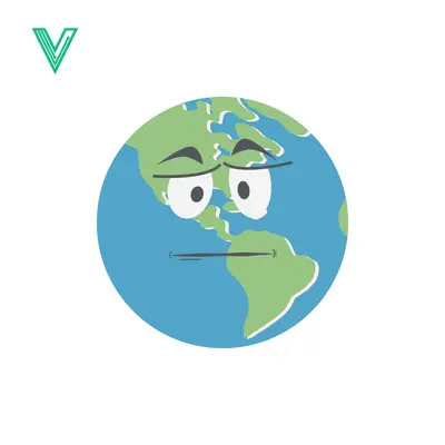 Sad Earth Emoji with Tired Eyes and Worried Expression