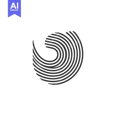 Popular premium asset: Abstract design with curved lines and white background