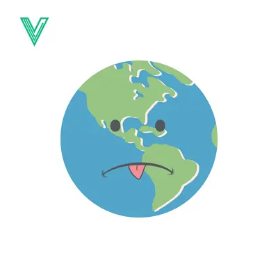 Sad Earth Face Illustration