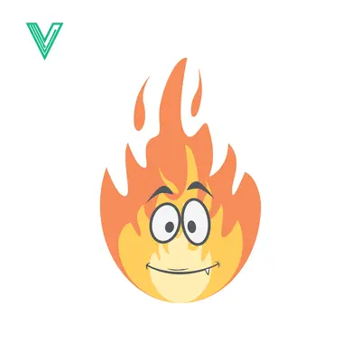 Aset premium populer: Cartoon Fire Character with Expressive Face and Flames