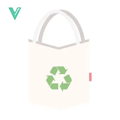 Eco-friendly tote bag with recycling symbol