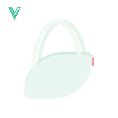 Minimalist White Handbag with Curved Handle