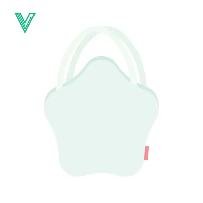 Cute Light Blue Star Shaped Handbag for Children