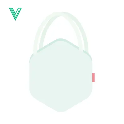 Minimalist Hexagonal Tote Bag with Handles