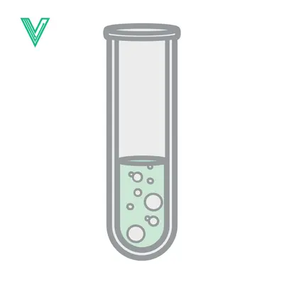 Aset desain premium: Test Tube with Bubbles