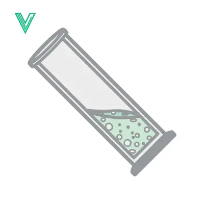 Bubbling Green Liquid in a Laboratory Test Tube