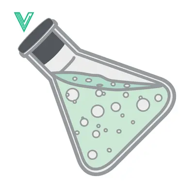 Erlenmeyer Flask with Bubbling Green Liquid