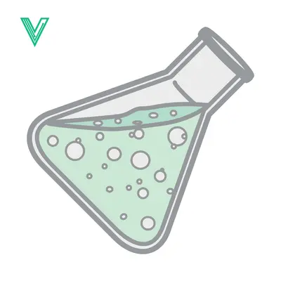 Laboratory Flask with Green Bubbling Liquid