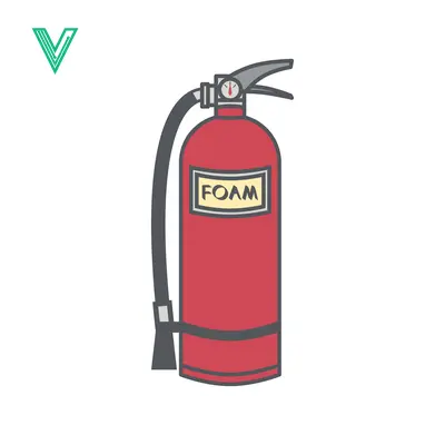 Red Foam Fire Extinguisher Illustration