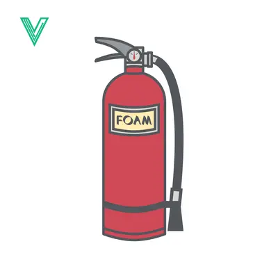Red Foam Fire Extinguisher Illustration