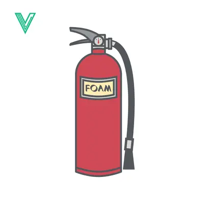 Red Foam Fire Extinguisher Isolated on White Background