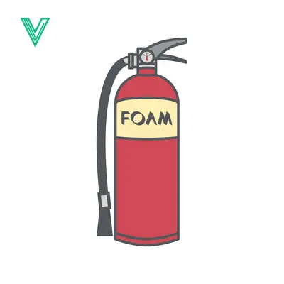 Aset premium populer: Red Foam Fire Extinguisher Isolated on White Background